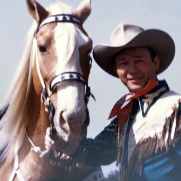 Vintage Roy Rogers and Trigger Rearing Real Photos - 8x10 Lot of 2 - Picture 5 of 6